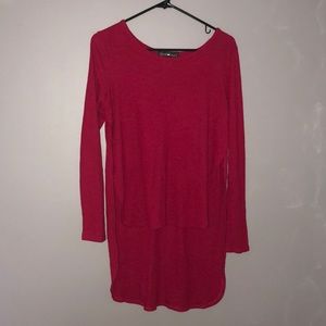 red long sleeve cute sweater